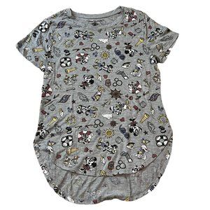 Disney Gray Mickey Mouse Short Sleeve Tee